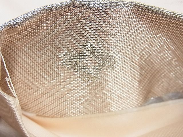 平和屋着物◎野々村織物謹製 六通柄袋帯 唐織 扇面吉祥草花文 金銀糸 逸品 BAAG8998du