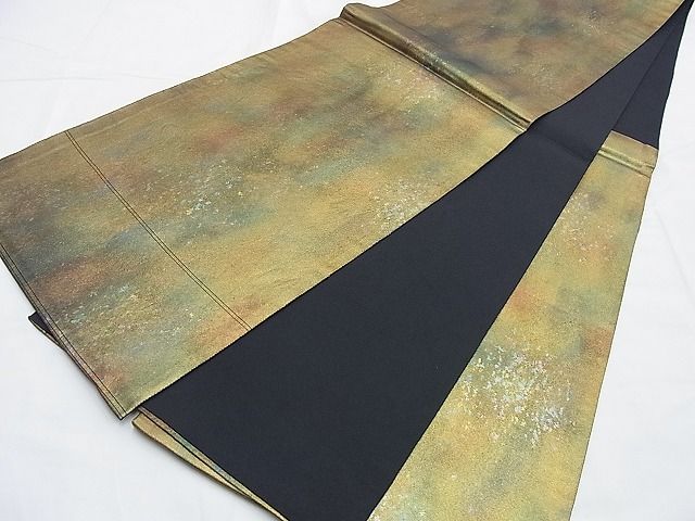 平和屋着物◎六通柄袋帯 箔散らし 金彩 引箔 逸品 BAAI0227du