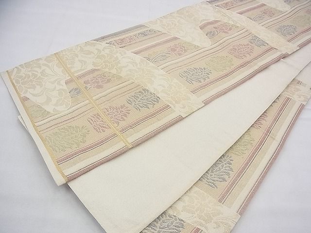 平和屋着物◎六通柄袋帯 名物裂 金糸 逸品 BAAH5995fk
