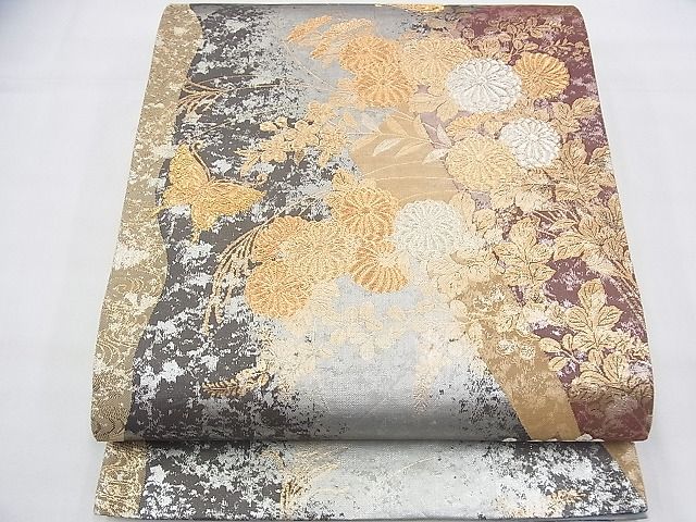 平和屋着物◎西陣 六通柄袋帯 華雅箔 金銀糸 逸品 BAAH5984fk