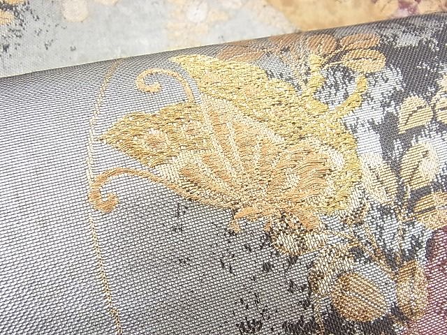 平和屋着物◎西陣 六通柄袋帯 華雅箔 金銀糸 逸品 BAAH5984fk