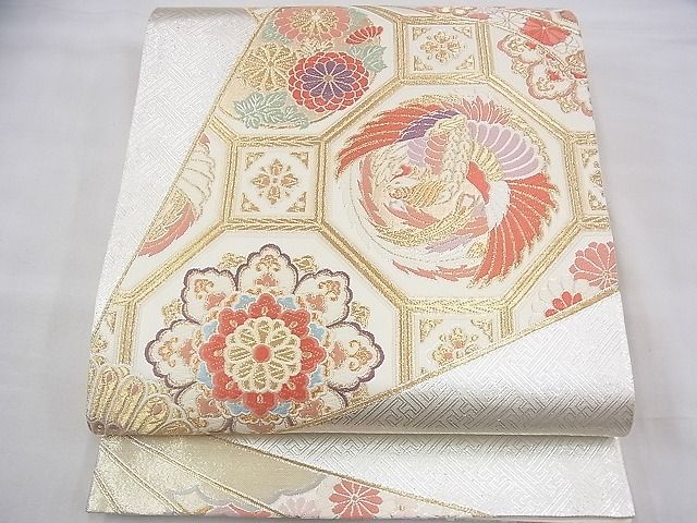平和屋着物◎佐賀錦 六通柄袋帯 唐織 万葉 金銀糸 逸品 BAAH8419fk