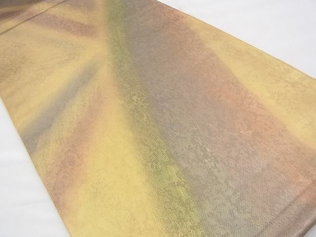 平和屋着物◎六通柄袋帯 霞文 金彩 引箔 逸品 BAAH8432fk