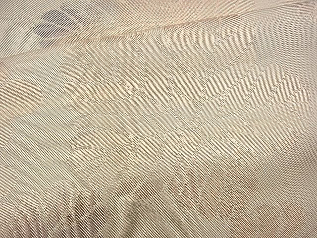 平和屋着物◎全通柄 本袋帯 葡萄蔦の葉文 金糸 逸品 BAAH9205fk