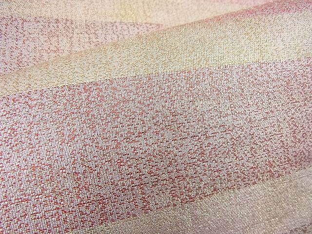 平和屋着物◎六通柄袋帯 横段文 金糸 逸品 BAAH9328fk