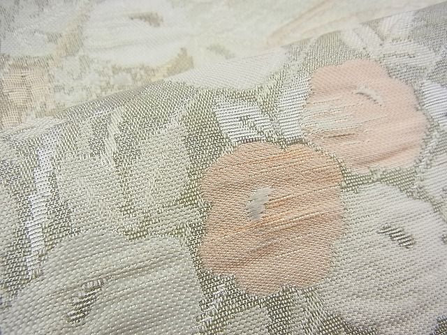 平和屋着物◎六通柄袋帯 ふくれ織 万寿菊 金糸 逸品 BAAH9348fk