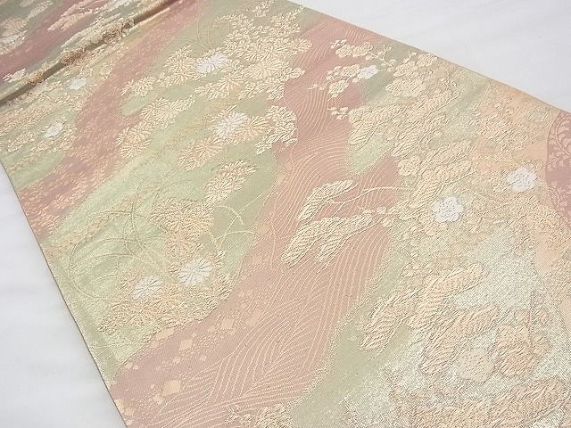 平和屋着物◎六通柄袋帯 唐織 大宮好 長寿錦 金糸 逸品 BAAH8451fk