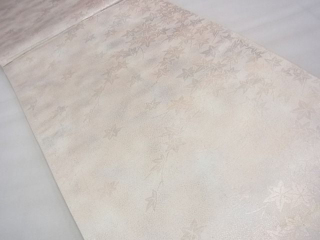 平和屋着物◎全通柄袋帯 楓 金糸 逸品 BAAH8491fk