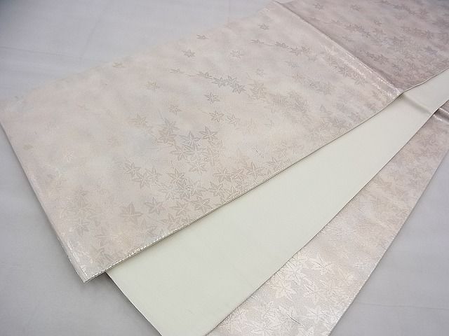 平和屋着物◎全通柄袋帯 楓 金糸 逸品 BAAH8491fk