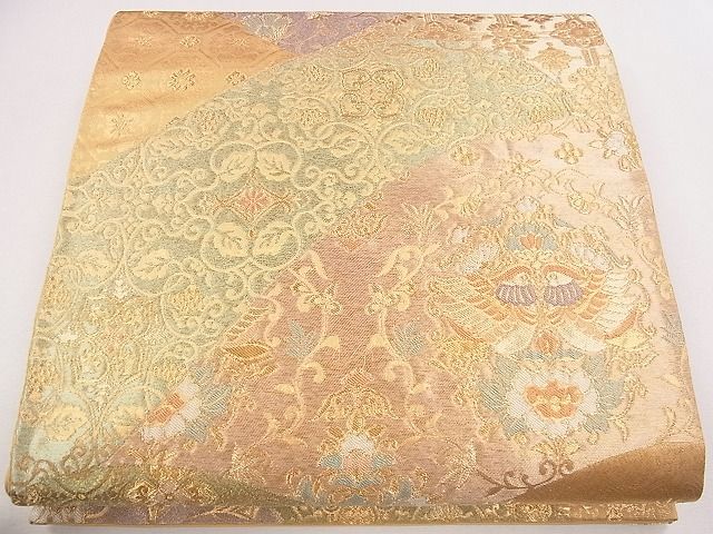 平和屋着物□六通柄袋帯 瑞宝 金糸 逸品 CAAG2134eg