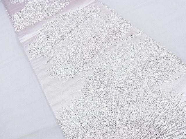 平和屋着物◎六通柄袋帯 若松 銀糸 逸品 BAAH4481kj