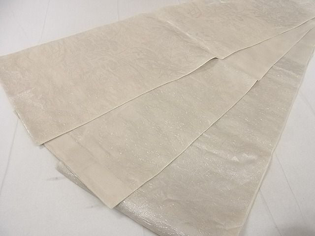 平和屋着物■夏物 六通柄袋帯 秋草文 銀糸 逸品 DAAG3593ea
