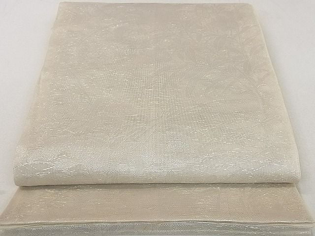 平和屋着物■夏物 六通柄袋帯 秋草文 銀糸 逸品 DAAG3593ea