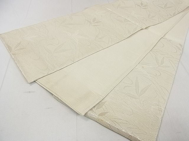 平和屋着物■夏物 六通柄袋帯 流水柳文 銀糸 逸品 DAAG3586ea