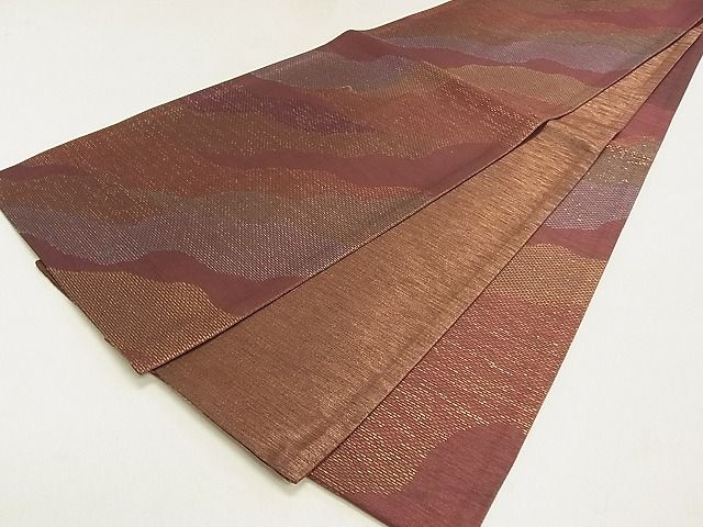 平和屋着物◎六通柄袋帯 宝彩 霞文 金糸 逸品 DAAG0410ox