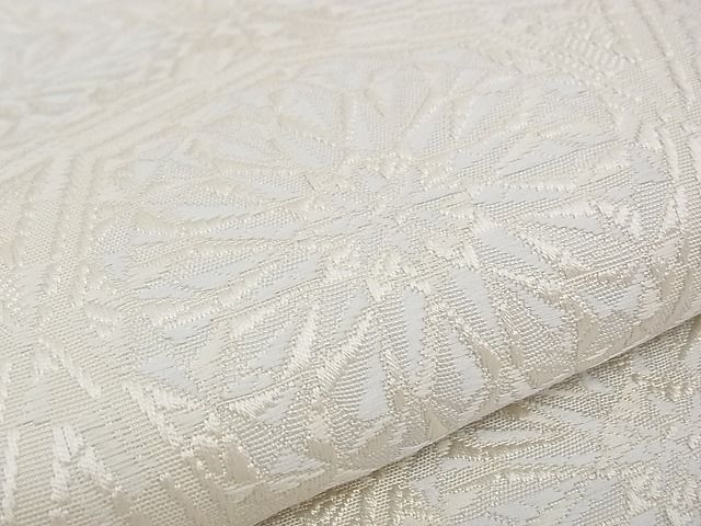 期間限定セール30%off■極上 本場筑前博多織 八寸名古屋帯 吉祥花文 銀糸 逸品 CZAA0815s4