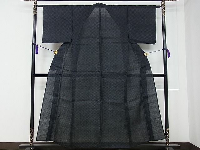 平和屋本店■極上 夏物 重要無形文化財 本場宮古上布 苧麻 逸品 CZAA0785s4