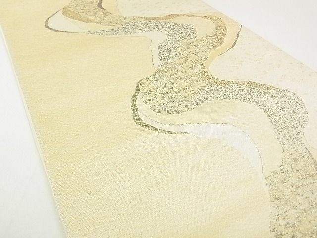 平和屋着物◎六通柄袋帯 流水文 金銀糸 逸品 DAAG5750tw