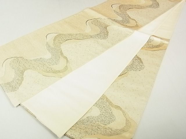 平和屋着物◎六通柄袋帯 流水文 金銀糸 逸品 DAAG5750tw