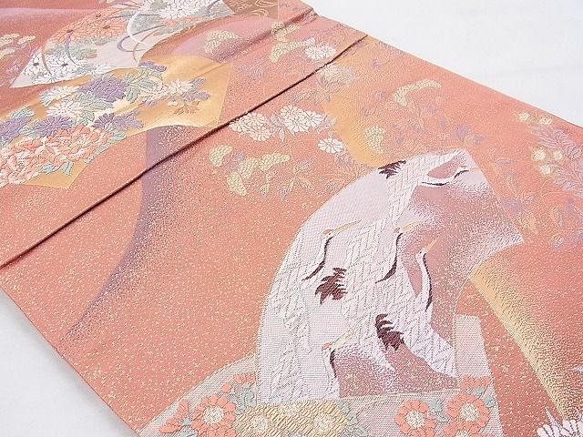 平和屋着物◎六通柄袋帯 唐織 京八景 九百織 金糸 逸品 BAAH5281if