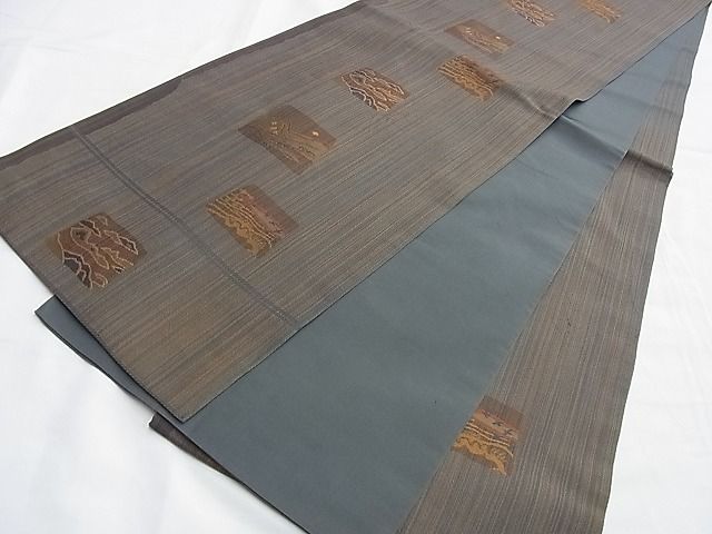 平和屋着物◎六通柄袋帯 風景文 逸品 BAAI0538du