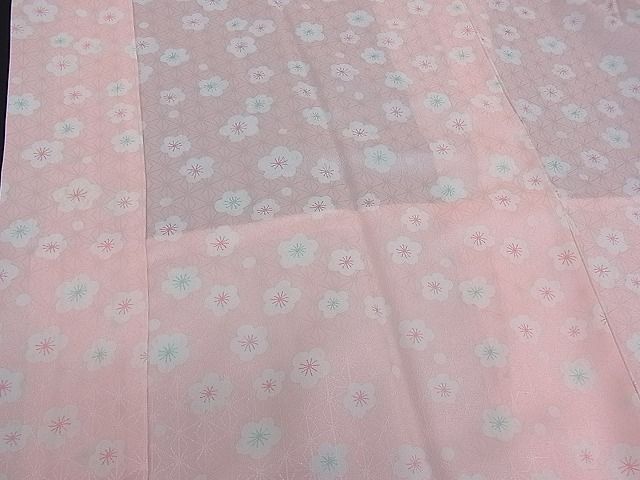 平和屋着物■長襦袢 舞花文 洗える着物 CAAE7334in