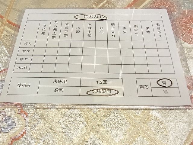 平和屋着物◎佐賀錦 六通柄袋帯 吉祥鳳凰丸文 金銀糸 逸品 DAAG0443ox