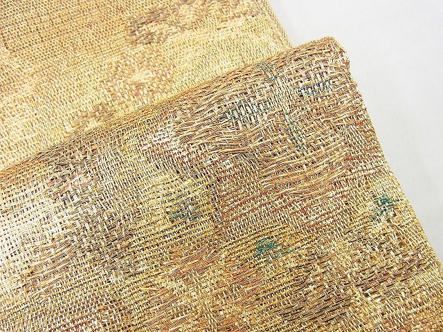 平和屋着物◎六通柄袋帯 綴れ 宝相華 金糸 逸品 BAAI4449jm
