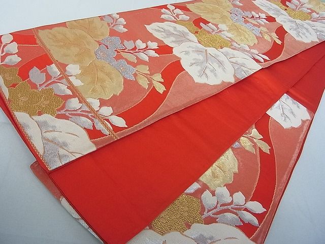 平和屋着物◎六通柄袋帯 霧 金銀糸 逸品 DAAH4044cf