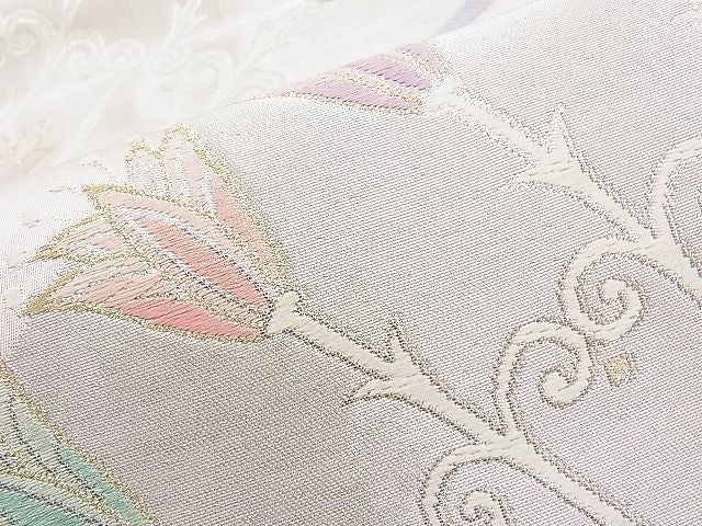 平和屋着物◎六通柄袋帯 唐織 吉祥文 金銀糸 逸品 BAAI1195sa
