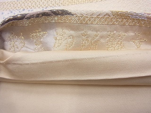 平和屋着物◎六通柄袋帯 唐織 彩雲御所解文 金銀糸 逸品 BAAH6124cm