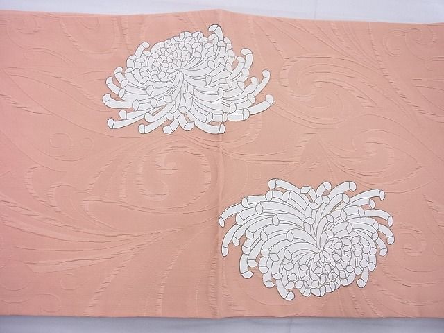 平和屋着物◎太鼓柄袋帯 ふくれ織り 乱菊 金彩 逸品 BAAH6151cm