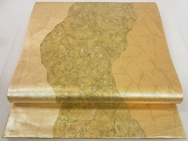 平和屋着物■六通柄袋帯 霞間道 引箔 逸品 DAAF6826du