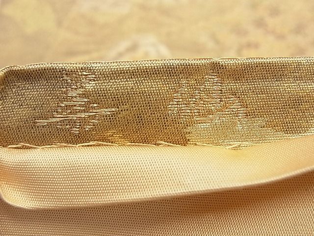 平和屋着物◎六通柄袋帯 華仙 錦引箔 金糸 逸品 BAAI0595du