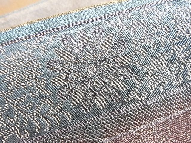 平和屋着物◎六通柄袋帯 横段吉祥文 金糸 逸品 BAAI0606du