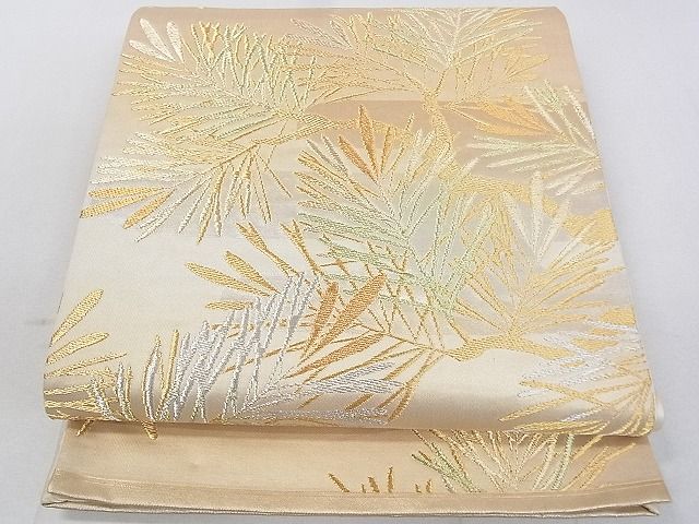 平和屋着物◎六通柄袋帯 若松葉 金銀糸 逸品 DAAH1528ox