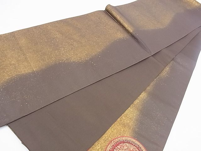 平和屋着物◎太鼓柄袋帯 花鳥絵皿 引箔 逸品 BAAH4649th