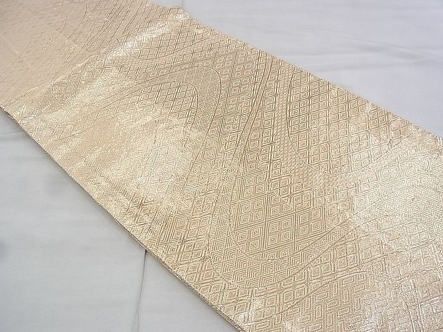 平和屋着物◎佐賀錦 全通柄袋帯 流水吉祥文 金糸 逸品 BAAH4790th