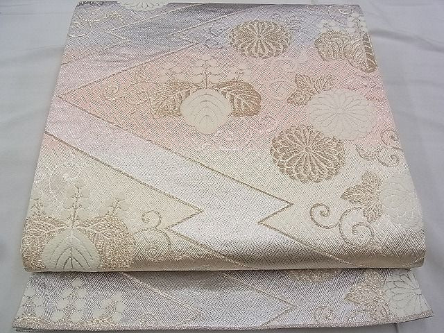 平和屋着物◎全通柄袋帯 唐織 さがび錦 九百口別織 金銀糸 逸品 BAAI2622th