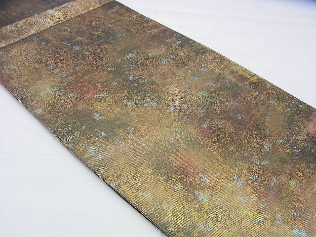 平和屋着物◎六通柄袋帯 むらさき謹製 手織 本引箔 逸品 BAAI2649th