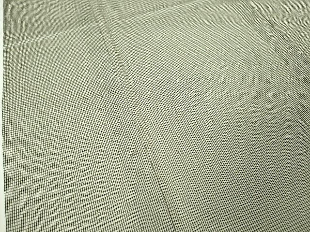 平和屋本店■極上 男性 夏物 明石縮 根啓織物謹製 証紙付き 逸品 DZAA1761kh5
