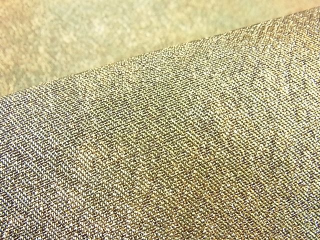 平和屋着物◎全通柄袋帯 霞文 金彩 引箔 逸品 BAAI3862ea