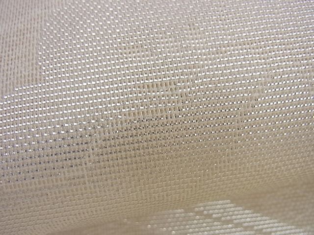平和屋着物■夏物 六通柄袋帯 カトレア 銀糸 逸品 BAAI0751du