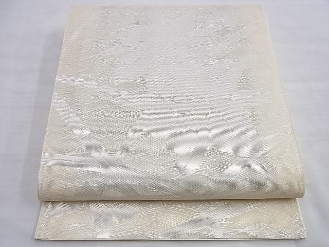 平和屋着物■夏物 六通柄袋帯 カトレア 銀糸 逸品 BAAI0751du