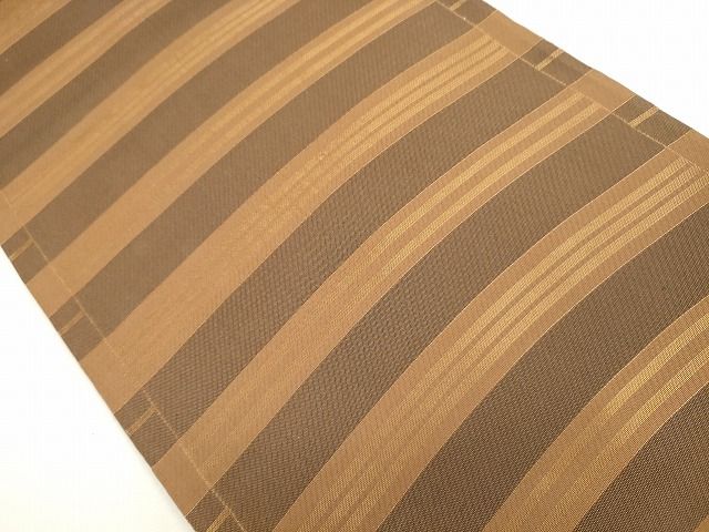 平和屋着物◎両面 全通柄袋帯 静波 金糸 引箔 逸品 CAAG2341eg