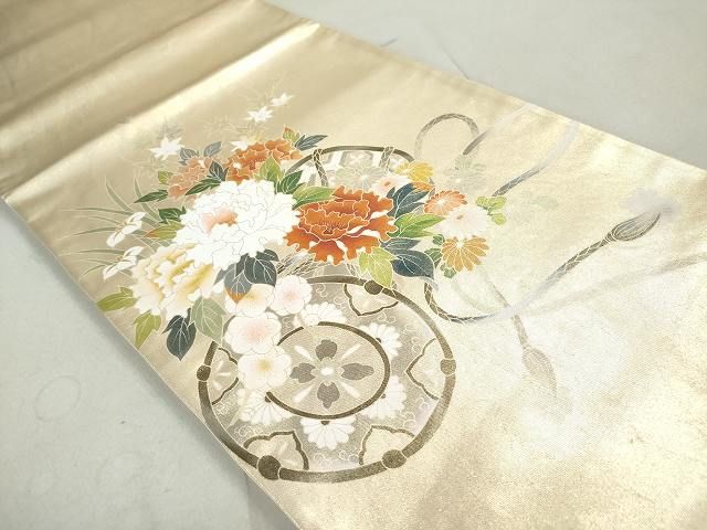 平和屋着物◎太鼓柄袋帯 鼓花文 逸品 DAAG3903ea