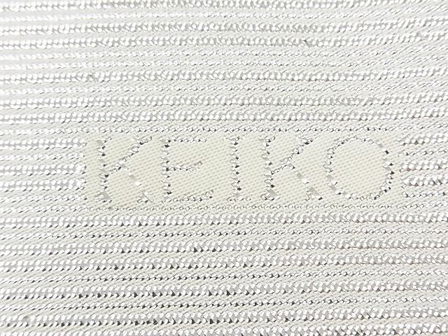 平和屋着物◎佐賀錦 六通柄袋帯 KEIKO作 斜線文 銀糸 逸品 BAAI1250sa