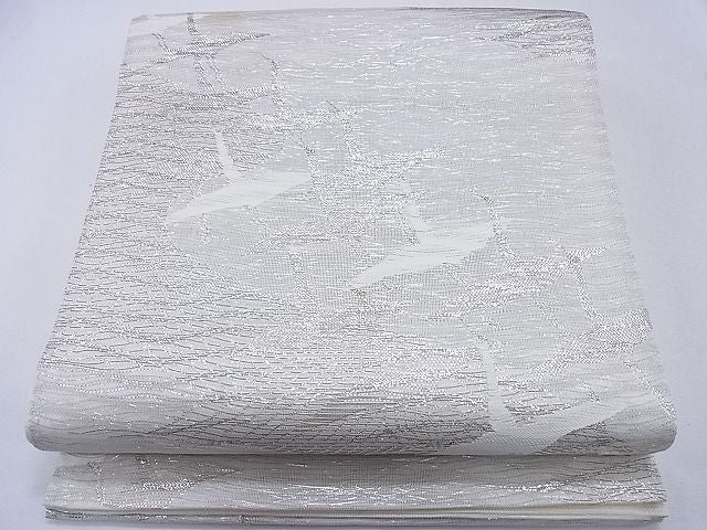 平和屋着物■夏物 六通柄袋帯 飛鶴文 金銀糸 逸品 CAAH4423hy