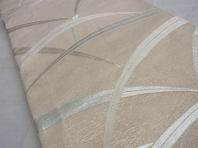 平和屋着物■夏物 六通柄袋帯 芝草 銀糸 逸品 BAAI3776du
