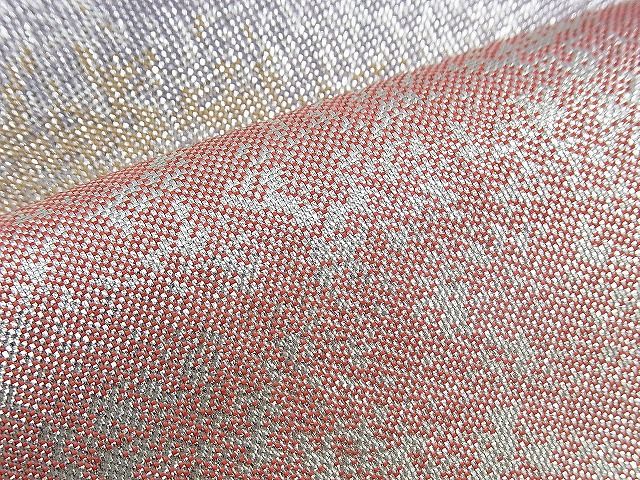 平和屋着物◎佐賀錦 六通柄袋帯 彩段霞文 金銀糸 逸品 BAAI0445if